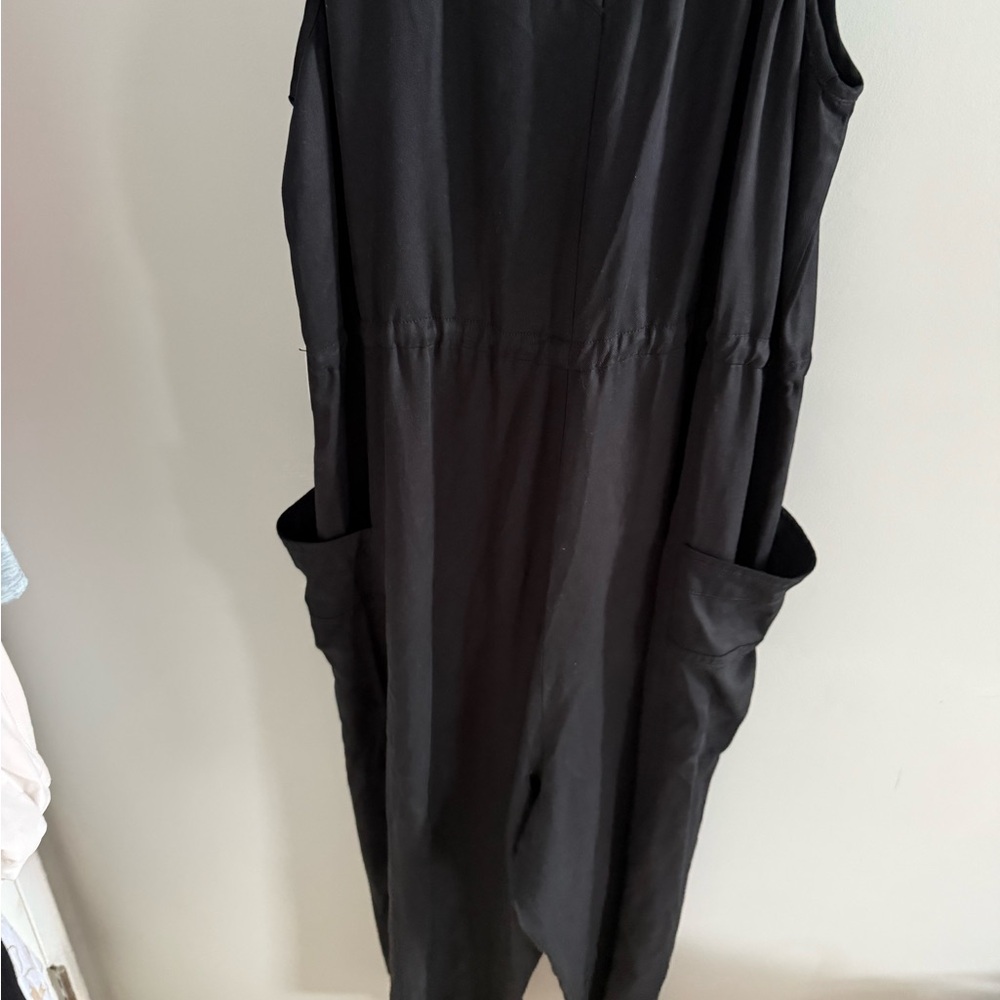 CALIA Relaxed Black Jumpsuit NEW Women’s XL Black Long Jumpsuit - Picture 4 of 5